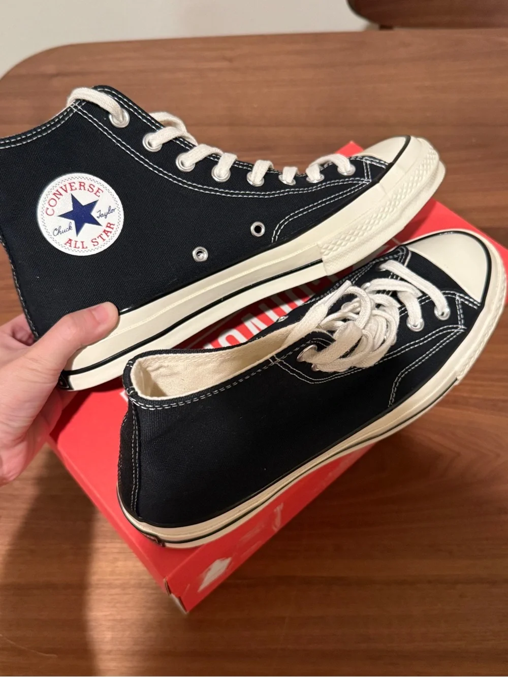 Converse High Top Sneakers in Black - Picture 4 of 4
